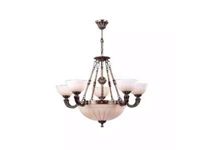Gaismas skarnis Lampa Balts griestu lampa Luste Kronžūžņi Stikls Māksla
