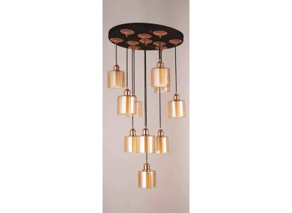 Eleganti kristāla lustra lustra griestu lampa ripīna lampa zelta