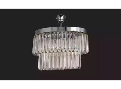 Dzīvojamā istaba Kronšī Crystal griestu lampa jauna pelēka moderņa