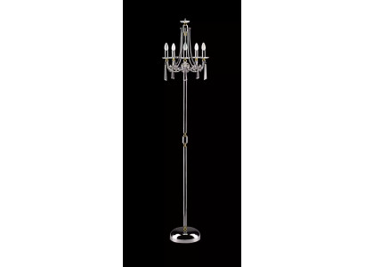 Kristāla grīdas lampa Stendamps Stenda luksusa apgaismojums Lukturis Lampa Sudrabs