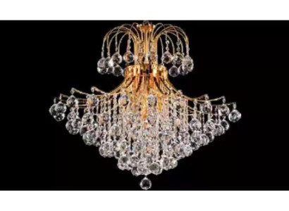 Luksusa karūkas griestu lampa griestu lampa Zelta karaliskā lusters