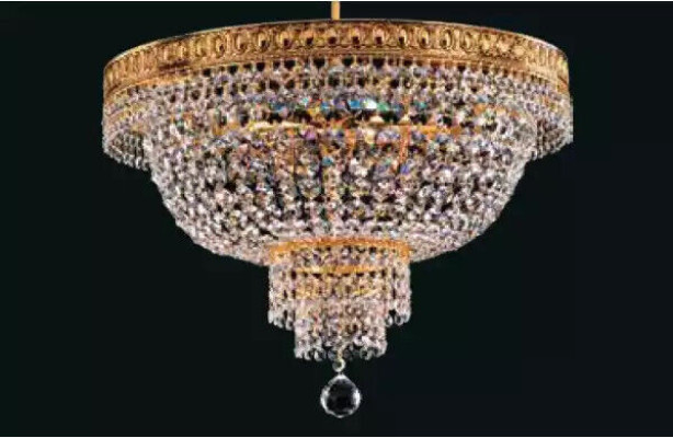 Lustra griesti gaisma luksusa zelta kārpas lampa kristāla māksla