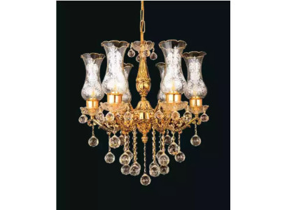 Stropa lampa Stropu lustrs Kroņlustrs Zelts Lustrs Kristāla lampa