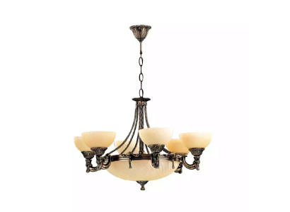 Liusters griestu lampa moderns kroņlukturis griestu lampa bēša stikls lampa