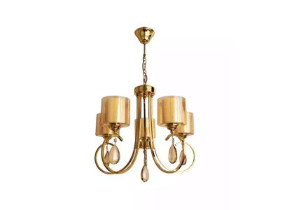 Glasa gaismeklis ar greiferu, šūpošanās lampa, viesistaba, luksusa lustra.