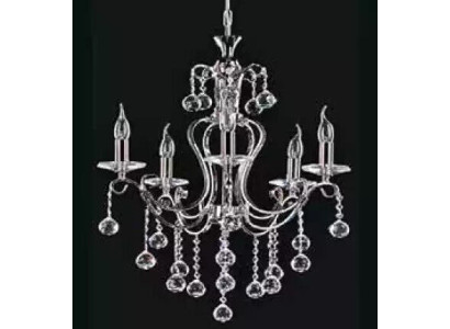 Luksusa griestu lampa Kronšķilteris Griestu lampa Sudrabs Kristāls