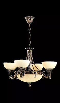 Luksusa griestu lampa - moderns goda lampu stikla lampa bežā krāsā.