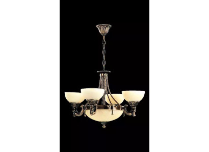 Luksusa griestu lampa - moderns goda lampu stikla lampa bežā krāsā.