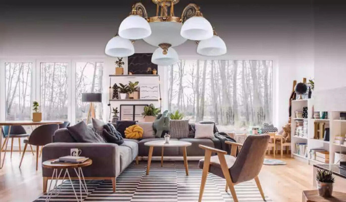 Lukturu griestu lampa lielo lustru <<kronšteinu>> Kronšteinu balta griestu lampa stikls zelts