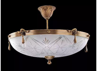Gaišpunkta lusteris griestu lampa šampana stikls zelts