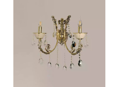 Sienas lampa Sienas lampa Sienas lampas veids Lustra Sienas lampa Zelta kristāls