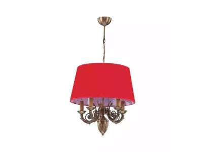 Karūns Klasiskie Gaismekļi Lampas Lampa Zelta 50x80 Sarkanā krāsā
