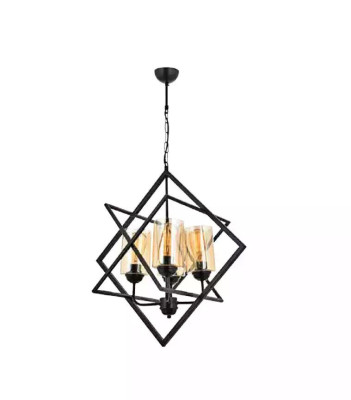 Gultņa lampa Pakaramā lampa Dzīvojamā istaba Luksusa iekštelpu melna gaisma Lampu