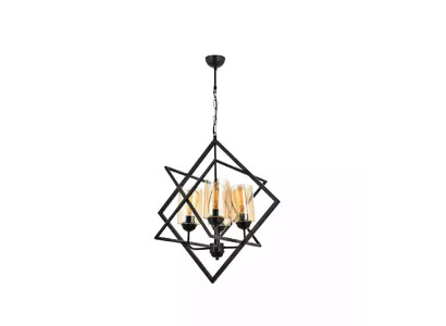 Gultņa lampa Pakaramā lampa Dzīvojamā istaba Luksusa iekštelpu melna gaisma Lampu