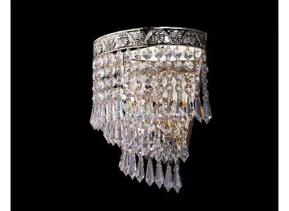 Kronšķēde Gaismeklis Luksusa sudrabs griesti lampa liusteks kristāls