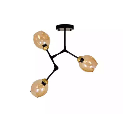 Lukturis Lustrs Kroņlukturis Griestu lampa Griestu lukturis Zelts Moderns Stikls
