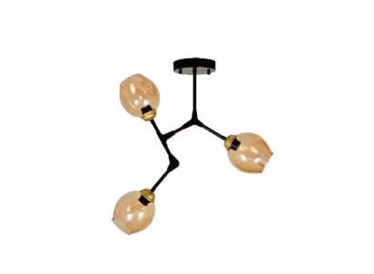 Lukturis Lustrs Kroņlukturis Griestu lampa Griestu lukturis Zelts Moderns Stikls