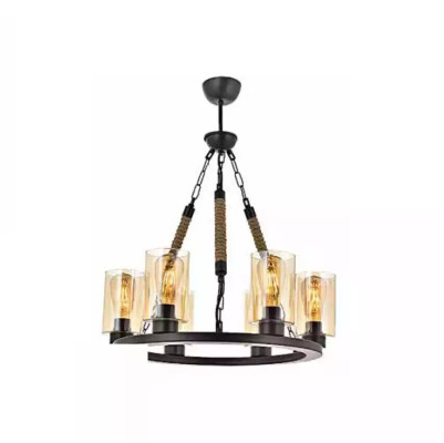 Lampu griestu lampa griestu lustra liustris kronšteins stikls melns jauns