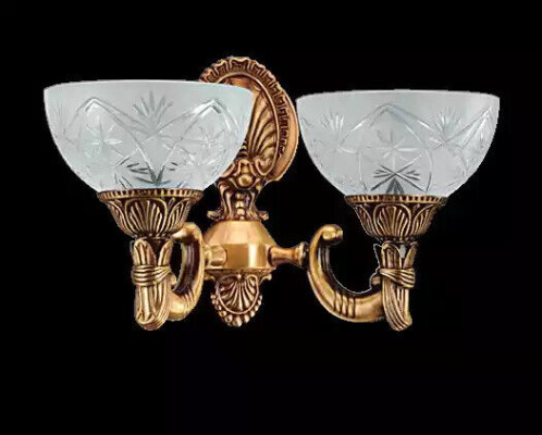 Sienas lampa Sienas lampas Mākslas sienas lampa Lustra Sienas lampas Zeltņu stikls