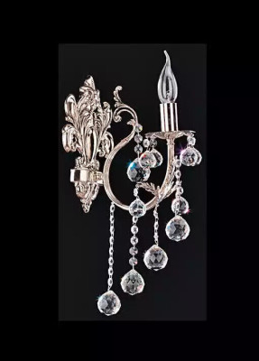 Sienas lampa Sienas lampas Sienas lampa Lustra Sienas lampas Kristāls Sudrabs
