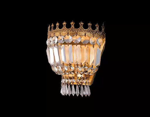 Siena lampa Sienas lampa Sienas lukturiās lustra mūra lampas kristāls zelts