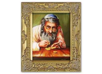 Eļļas gleznas Eļļas gleznas glezna Attēli Attēls Ar roku uztaisīts eļļa ar rāmiem Baroks G01502