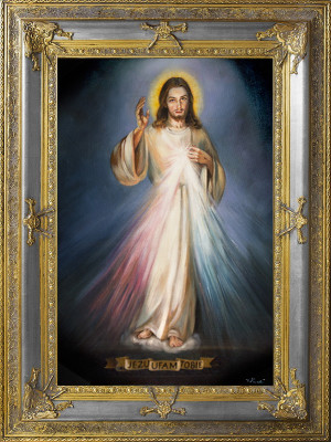 Reliģija Jēzus Kristus Rokdarbs Eļļas glezna Attēls Eļļas gleznas Ietvars Attēli G93984