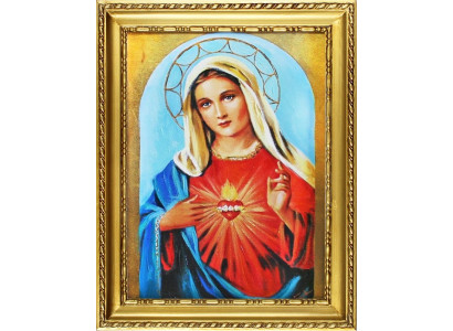Reliģija Marija Rokdarbi Eļļas glezna Gleznas Eļļas gleznas Rāmis Attēli G04289
