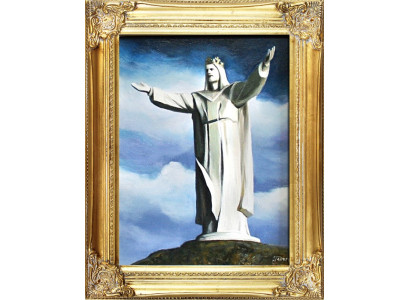 Reliģija Jēzus Kristus Rokdarbs Eļļas glezna Attēls Eļļas gleznas Rāmis Attēli G06185
