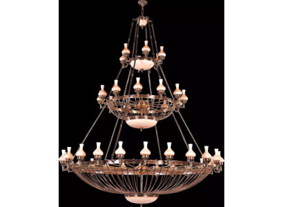 Lielas gaismas lampa kārtainu gaismu luksusa lampas xxl griestu lampa 250x300