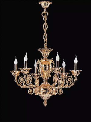 Zelta griestu lampa riposskāra dzīvojamā istaba gaisma Klasic liği