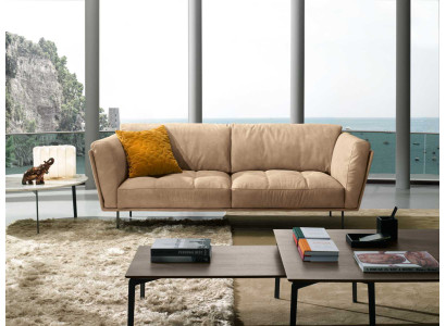 Luksusa dīvāns 3-vietīgs mīkstās mēbeles Dīvāns Sofa Polster Couch Moderns Beige Trīsvietīgais
