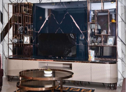 Wonwand RTV Lowboard TV Statīvs Beige Moderns Skapītis Koks