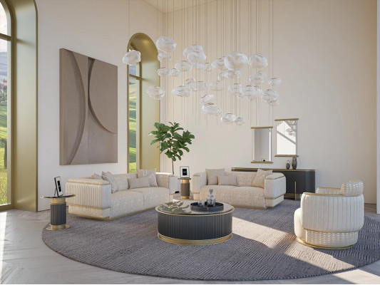 Sofas komplektā 3 gabalos dzīvojamajā istabā dizaina trīsvietīgā dīvāngarnitūra divvietīgais dīvāns