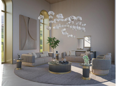 Sofas komplekts 4 gab. polster sofa dzīvojamajā istabā trīsvietīgs sofa moderns dizains krēslijs