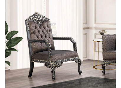 Krēsls Klasiskais vienvietīgais luksusa krēsls Mēbeles Dzīvojamā istaba Sofa 1-vietīgs