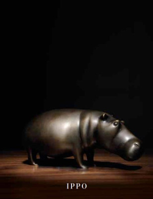Messingas Hippo Nilpferdētais Statuja Mājas Dekors Zelta krāsā Figūra jauna Dzīvojamā istaba