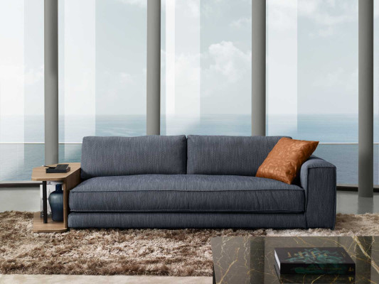 Sofa istabas mēbelesTrijosējs dizainsDreisitzer CouchPolster SofaZilsPrianera