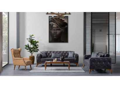 Krēsls no mākslīgās ādas mēbeles Klasiskais krēsls Chesterfield krāsā beige ērts krēsls