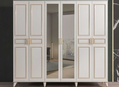 Balts skapis Stikla skapis Guvesistaba dizainera koka mēbeles Jauns