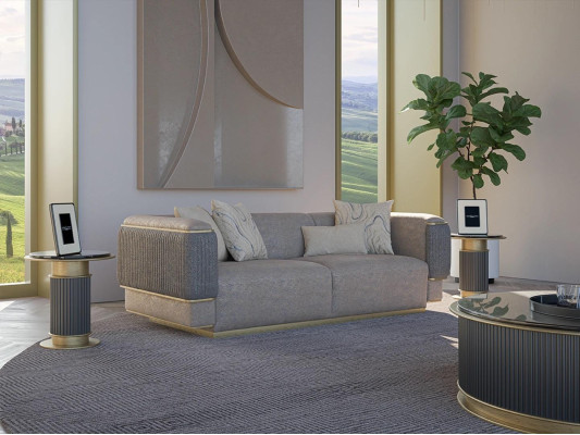 Pelnīkts 3-vietīgs dīvāns Luksusa dizaina mūsdienīgs dzīvojamais istabas mēbeles dīvāni