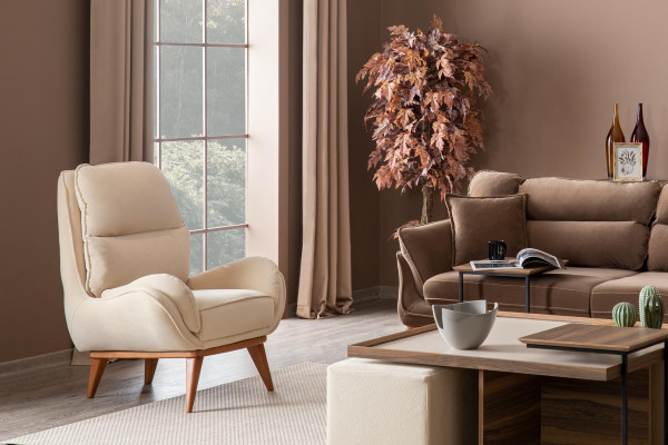 Sofas komplekts 3-vietīgais galds dizains pārklājums modernas 4 gabali