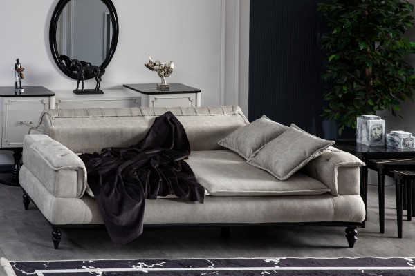 Chesterfield Luxus dīvāns Sofa xxl liels dīvāns Dreisitzer audums 3 sitzes dīvāni