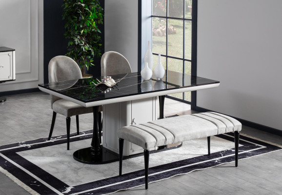 Luxusa galda dizains Galdi ēdamistabas mēbeles Galda dzīvojamā istaba 185x95