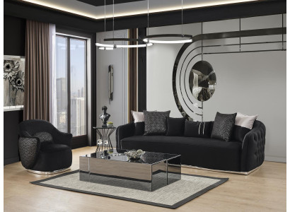Sofasets sofa 41 divvietīgas luksusa galdautu komplekti 3 gab. sofai
