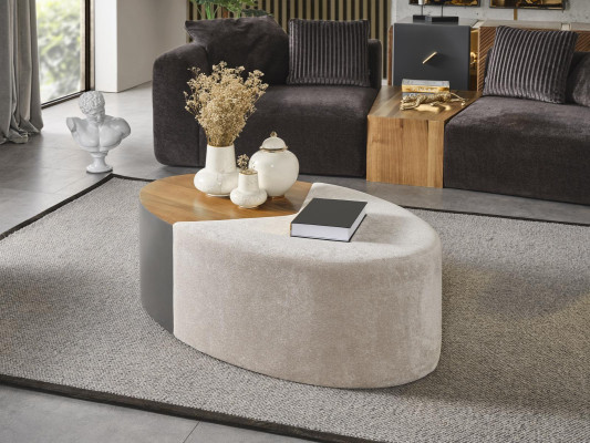 Gultas galda mēbeles Luksusa koksne Moderns Jauns Dzīvojamā istaba Dizains Jauns brūns