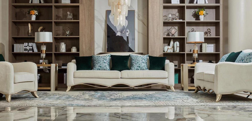 Mūsdienīgi dīvāni Kanapes komplekts 3+2+1 vieta Dīvāns Sēdeklis Kanape Komplekts