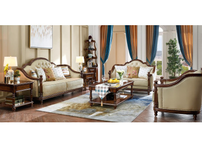 Sofas komplekts 3 + 2 + 1 sēdētspēja dīvāns Couch set Lērija Couchen klasiska