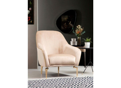 Krēsla vienvietīgs luksuss. Pamatnes dizains Tekstils Sēžamvieta Audums Moderns