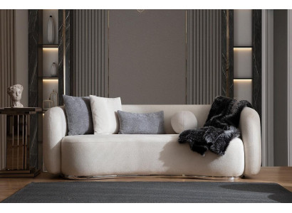 Dzīvojamā istaba Dīvāns 3-vietīgs Dizainera Dīvāns Polster Sofas Auduma Tekstils